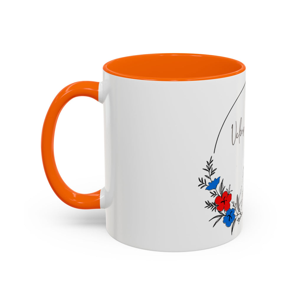Velour Paws Co. Floral Pet Lover Accent Coffee Mug (11/15 oz)