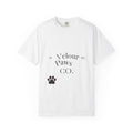 Velour Paws Co. Paw Print T-Shirt — Vintage Pet Lover Tee