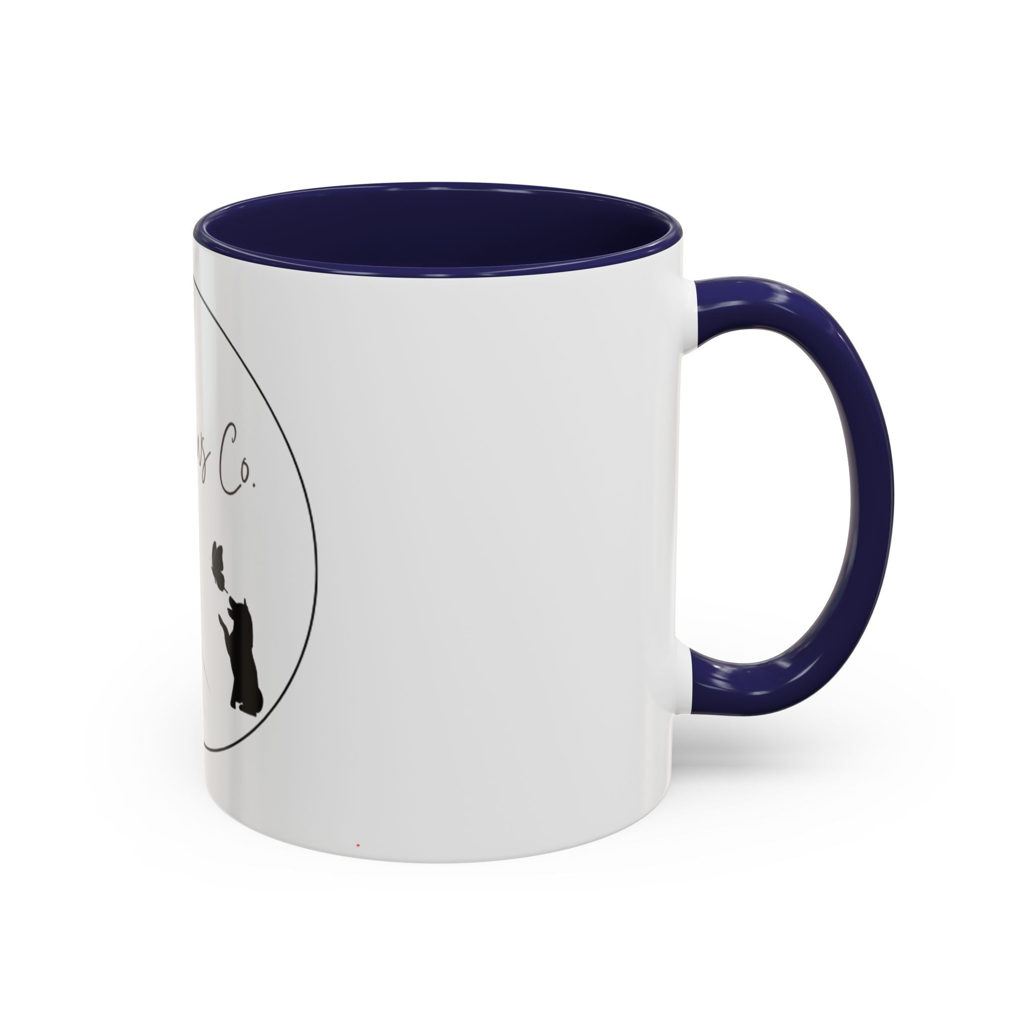 Velour Paws Co. Floral Pet Lover Accent Coffee Mug (11/15 oz)
