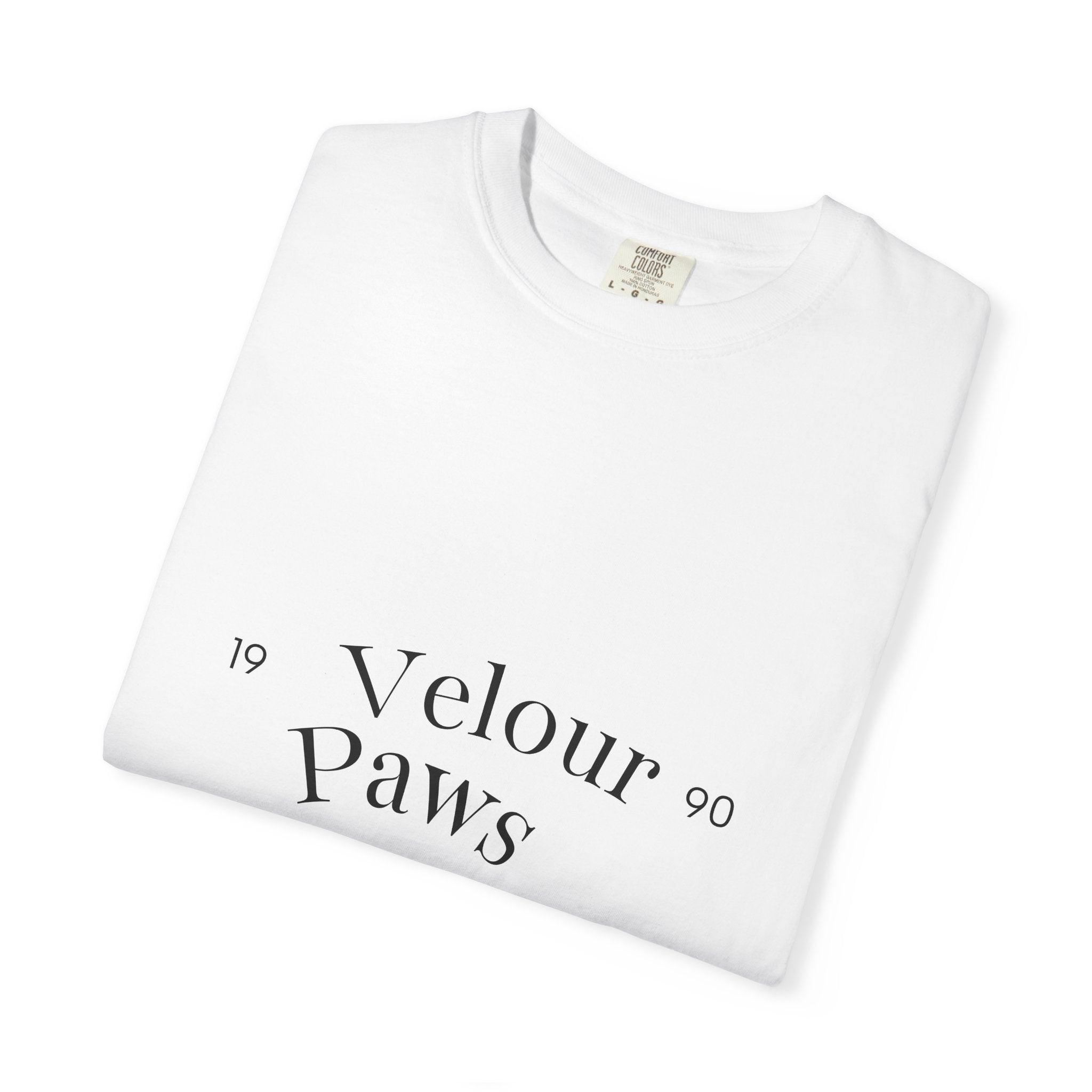 Velour Paws Co. Paw Print T-Shirt — Vintage Pet Lover Tee