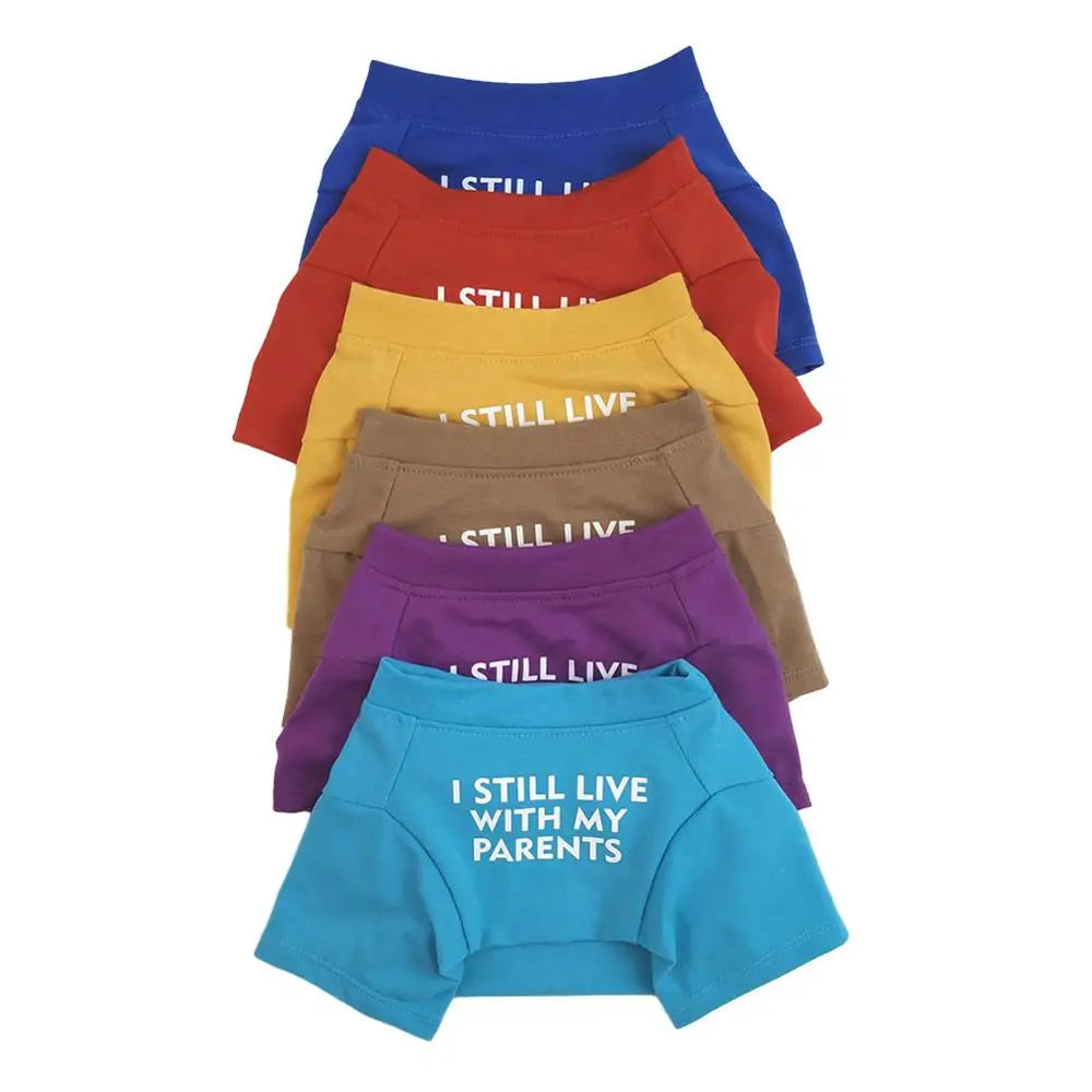 Quality Breathable Summer/Spring Dog Clothes Soft Letters Printed