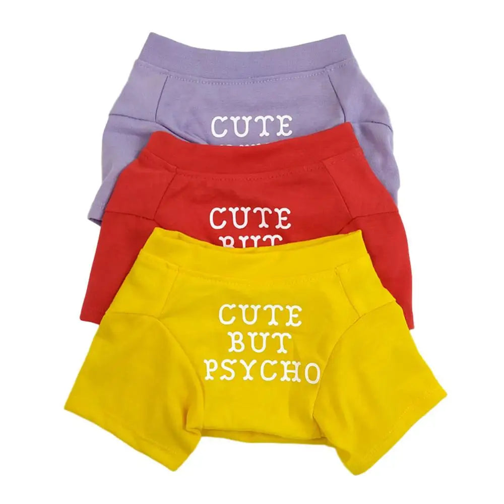 Quality Breathable Summer/Spring Dog Clothes Soft Letters Printed