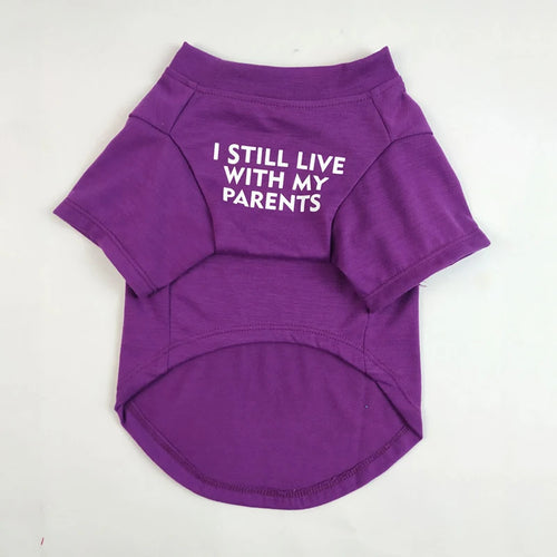 Quality Breathable Summer/Spring Dog Clothes Soft Letters Printed