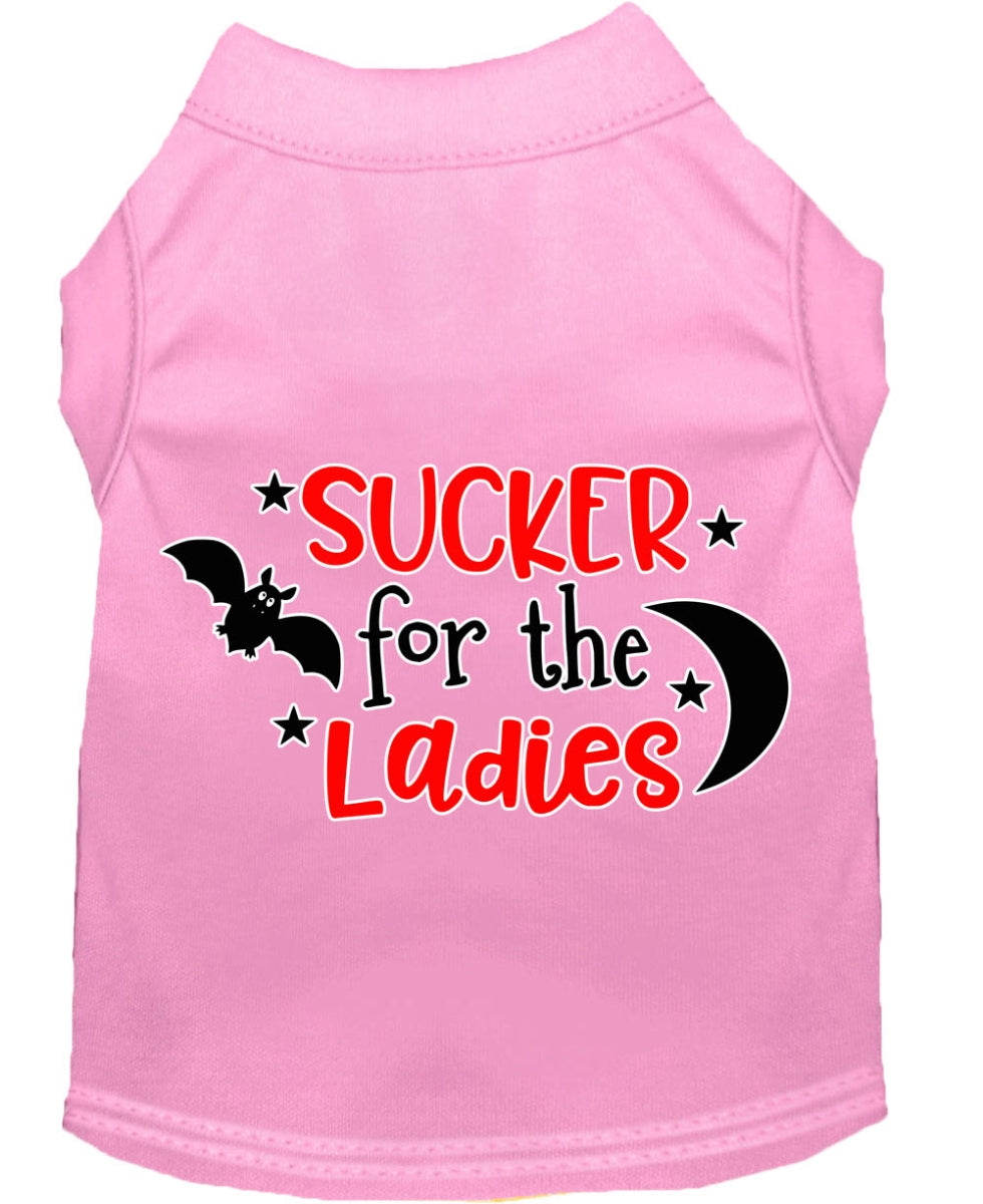 Mirage Pet 51-434 LPKXXL Sucker for the Ladies Screen Print Dog Shirt&