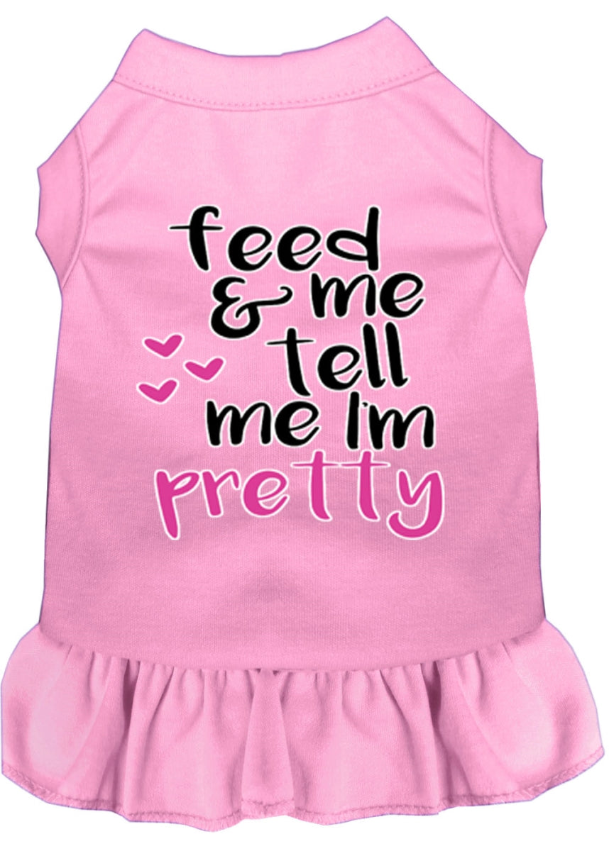 Mirage Pet 58-457 LPKXXL Tell Me Im Pretty Screen Print Dog Dress,