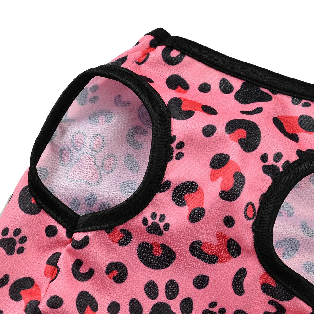Leopard Print Pet Cat Clothes For Small Dogs Cats Vest Summer