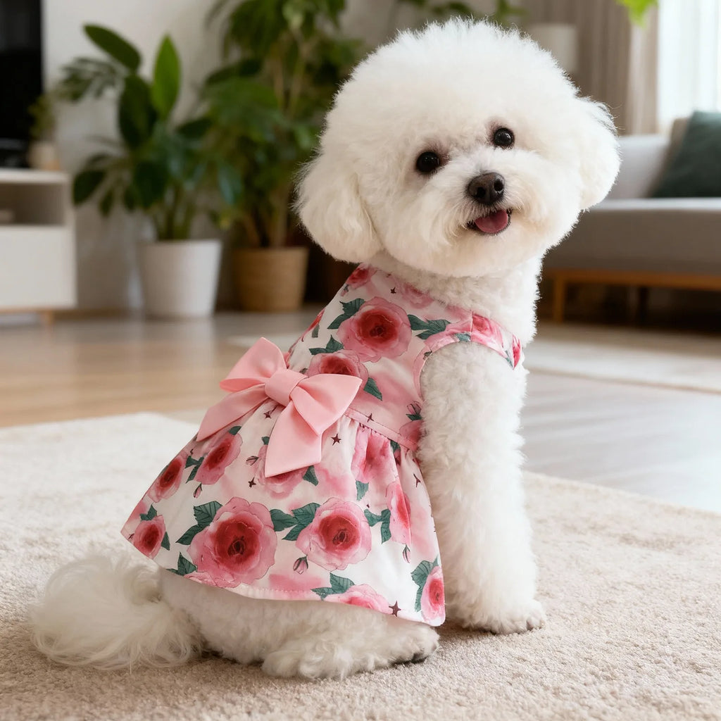Dog spring summer Dress Outfit for Small Medium Large Breeds Pet Clothes