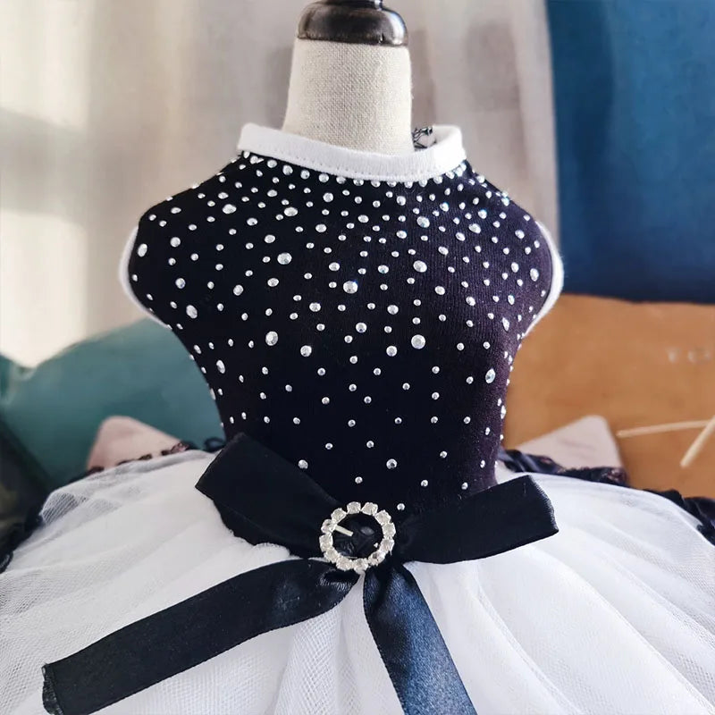 Summer Pet Clothes Dot Dog Dress For Dogs Skirt Summer Princess Dog Wedding Dresses York Clothes For Dogs Skirts Pet Cat Dress