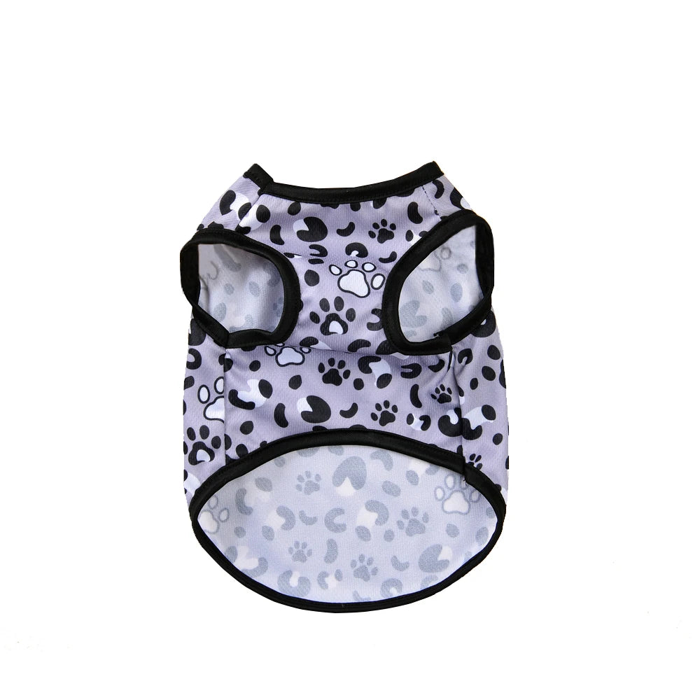 Leopard Print Pet Cat Clothes For Small Dogs Cats Vest Summer