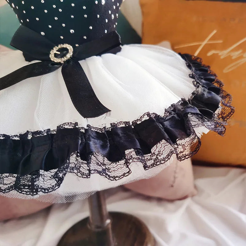 Summer Pet Clothes Dot Dog Dress For Dogs Skirt Summer Princess Dog Wedding Dresses York Clothes For Dogs Skirts Pet Cat Dress