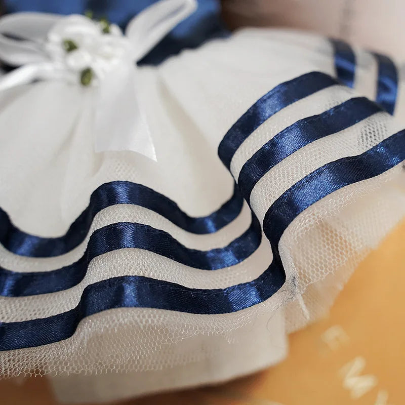 Summer Pet Clothes Dot Dog Dress For Dogs Skirt Summer Princess Dog Wedding Dresses York Clothes For Dogs Skirts Pet Cat Dress