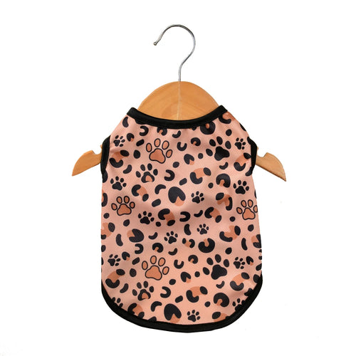 Leopard Print Pet Cat Clothes For Small Dogs Cats Vest Summer