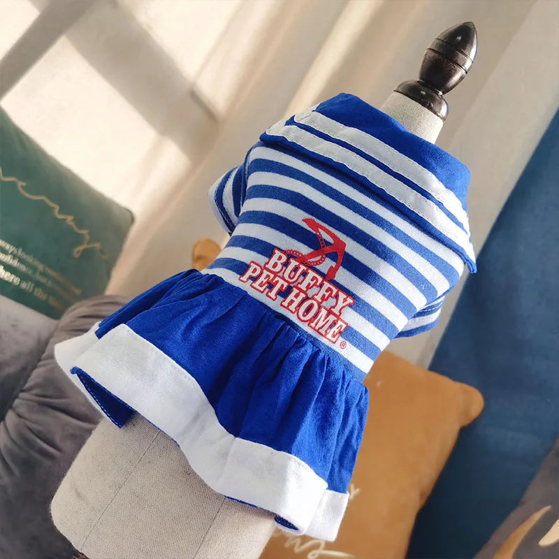 Summer Pet Clothes Dot Dog Dress For Dogs Skirt Summer Princess Dog Wedding Dresses York Clothes For Dogs Skirts Pet Cat Dress