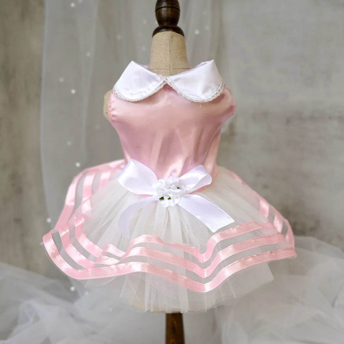 Summer Pet Clothes Dot Dog Dress For Dogs Skirt Summer Princess Dog Wedding Dresses York Clothes For Dogs Skirts Pet Cat Dress