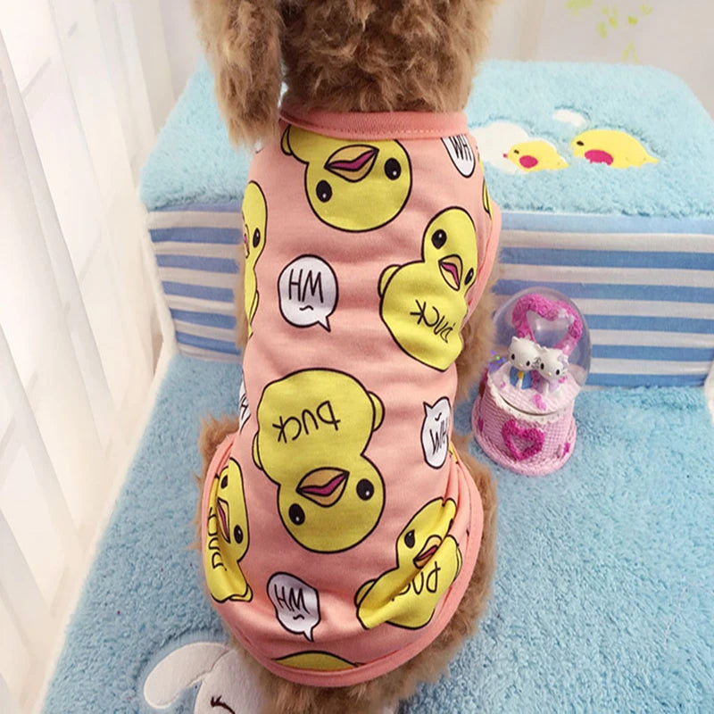 Cute Dog Clothes Soft Puppy Pajamas Outfits Pet Clothing for Small